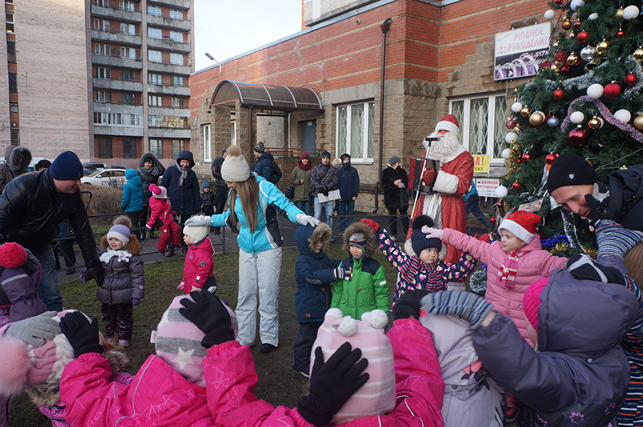 Дед Мороз с гармошкой и Снегурочка. Праздник для детей и взрослых в ТСЖ