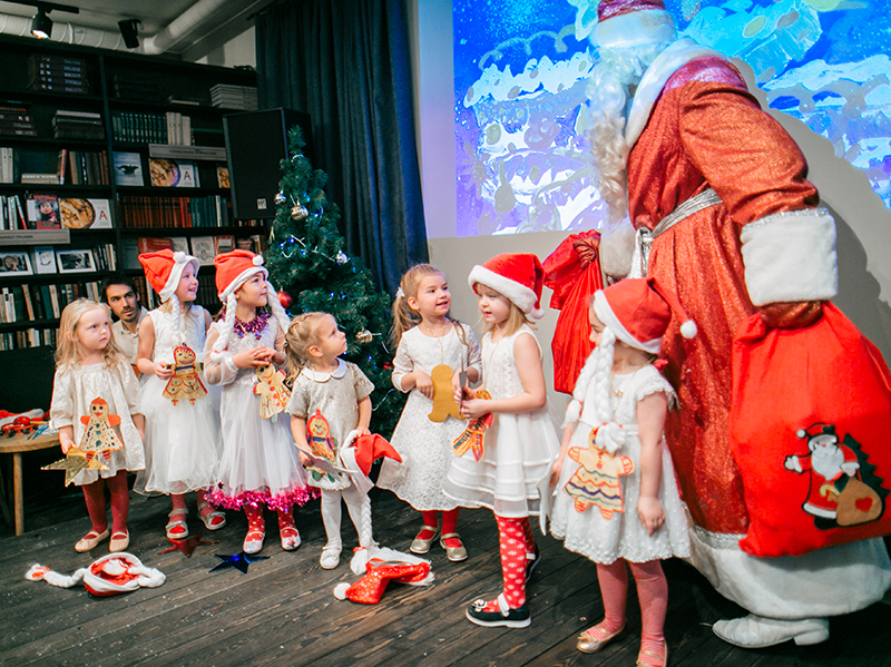 Дед Мороз с гармошкой и Снегурочка. Праздник для детей и взрослых